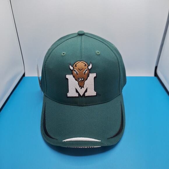 Vintage Marshall Thundering Herd NCAA Hat Strapback Hat Cap Green - Picture 1 of 7